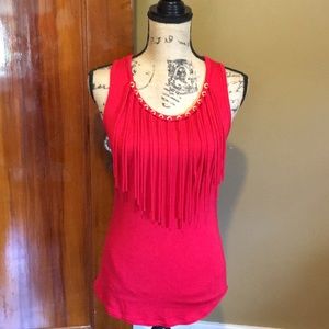 LAST ONE!! NWT Michael Kors Sleeveless Fringe Top